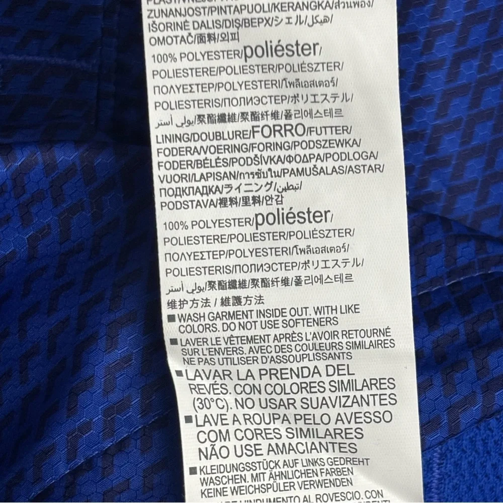 Under Armour Half Zip Pullover Windbreaker Anorak Men Large Blue Black Hoodie